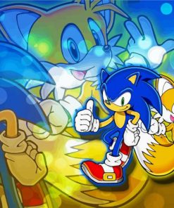 Sonic And Tails paint by number