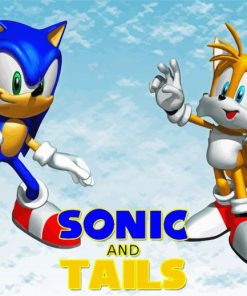 Sonic And Tails Poster paint by number