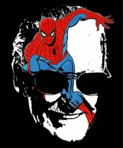 Spider Man X Stan Lee paint by number