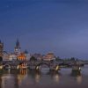 St Charles Bridge At Night paint by numbers
