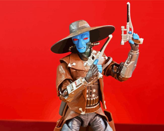 Star Wars Cad Bane paint by number
