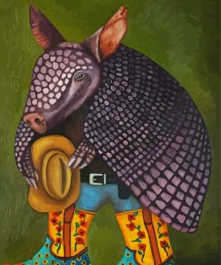 Stylish Armadillo paint by numbers