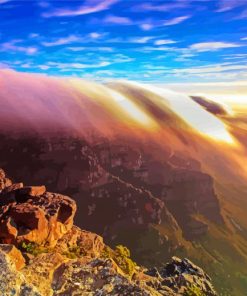 Tafelberg Table Mountain Landscape paint by number