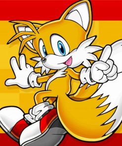 Tails The Fox paint by number