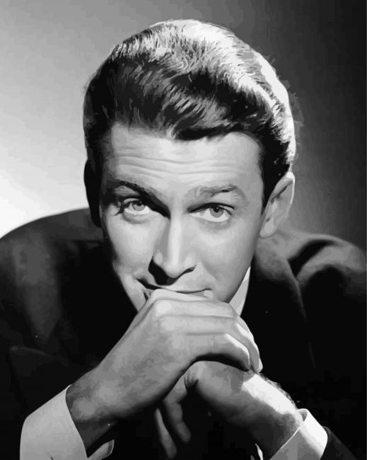 The Actor Jimmy Stewart paint by number