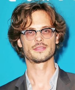 The American Actor Matthew Gray Gubler paint by number