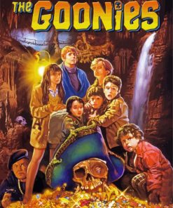 the Goonies Movie Poster paint by numbers