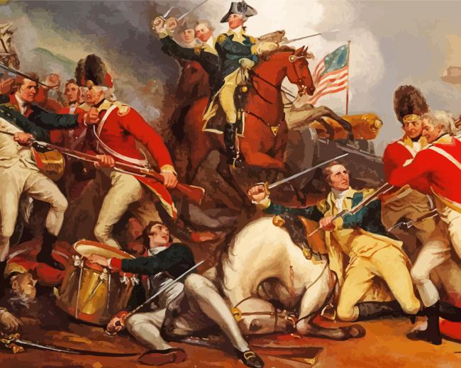 The Revolutionary War paint by number