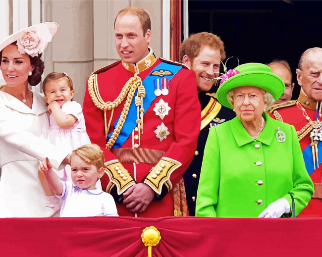 The Royal Family paint by number