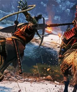 The Sekiro Video Game paint by number