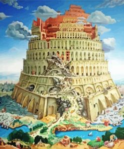 The Tower Of Babel paint by number