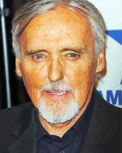 The Actor Dennis Hopper paint by number