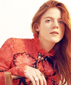The Actress Rose Leslie paint by number