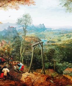 The Magpie On The Gallows Pieter Bruegel The Elder paint by number