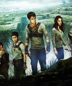 The Maze Runner Characters paint by numbers