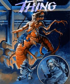 The Thing Horror Movie Poster paint by number