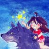 Wolf And Little Girl paint by number