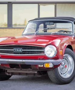 Triumph Tr6 Car Engines paint by numbers