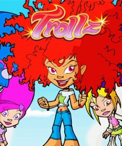 Trollz Animation Character Art paint by numbers