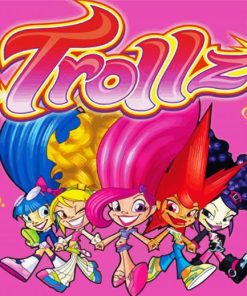 Trollz Animated Movie paint by number