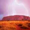 Uluru National Park And Lightning paint by numbers