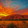Uluru National Park At Sunset paint by numbers