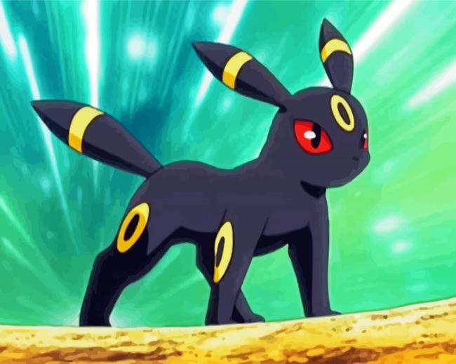Umbreon Large paint by numbers