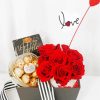 Valentine Red Roses And Chocolate paint by number