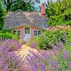 Vintage Cottage And Lavender paint by number