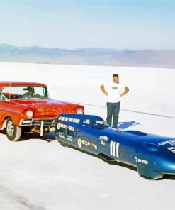 Vintage Bonneville Racing paint by number