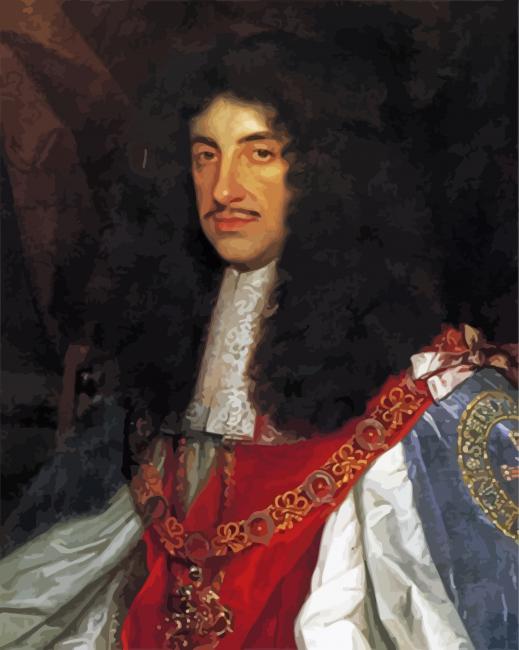 Vintage Charles II paint by number