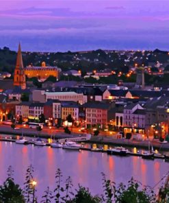 Waterford At Night Ireland paint by number