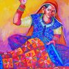 Woman Quilting Art paint by number