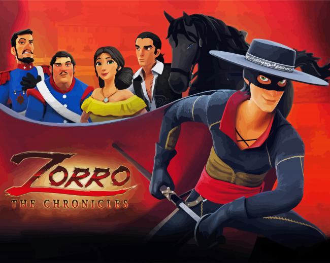 Zorro The Chronicles paint by numbers