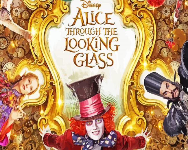 Alice Through The Looking Glass Movie paint by number