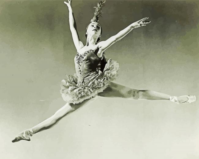 Ballerina Maria Tallchief paint by number