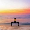 Beach Lantern On Table paint by number