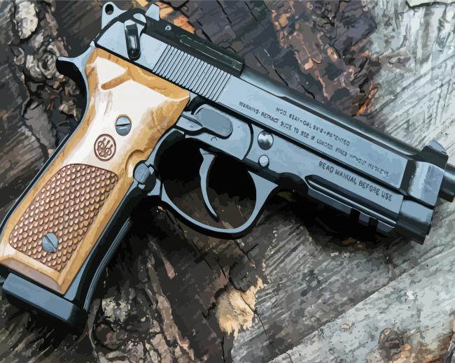 Beretta M9 paint by number
