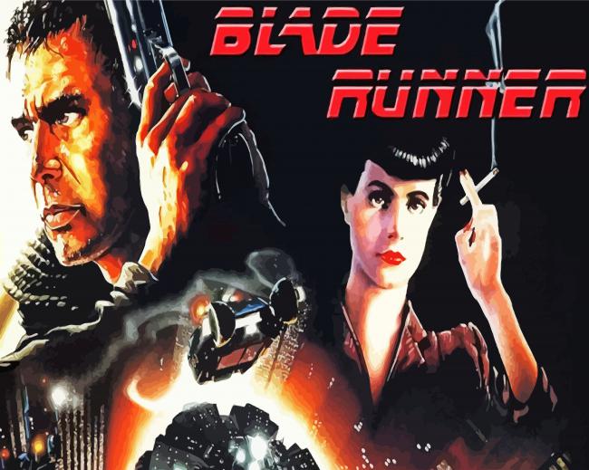 Blade Runner Film Poster paint by number