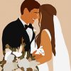 Bride And Groom Art paint by number