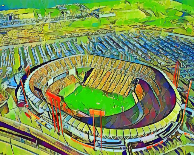 Candlestick Park Art paint by number