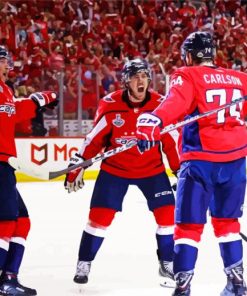 Capitals Ice Hockey Players paint by number