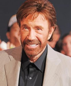 Chuck Norris Artist paint by number