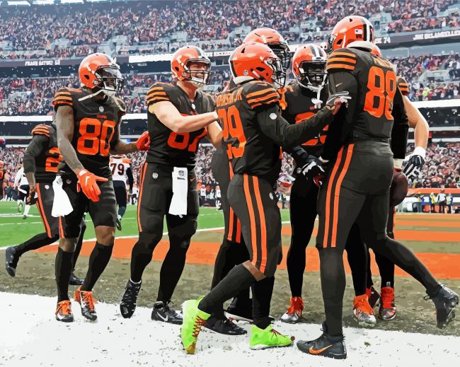Cleveland Browns Team paint by number