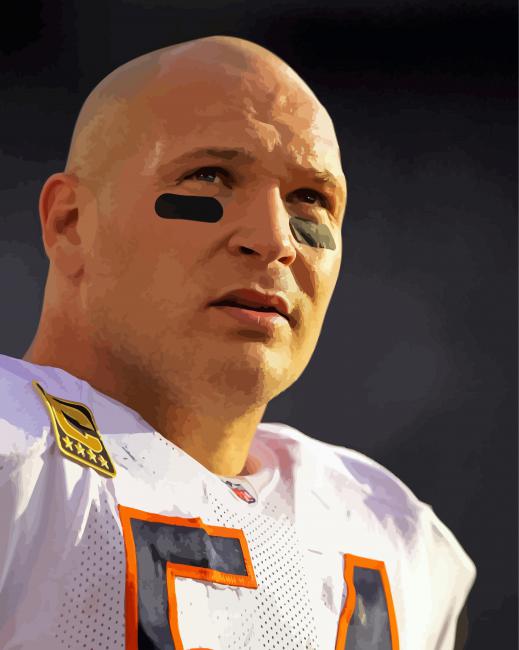 Brian Urlacher Player paint by number