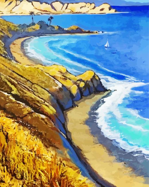 Coastal Scene paint by number