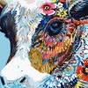 Colourful Cattle paint by number