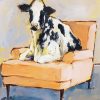 Cow On Chair Art paint by number