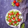 Delicious Greek Salad paint by number