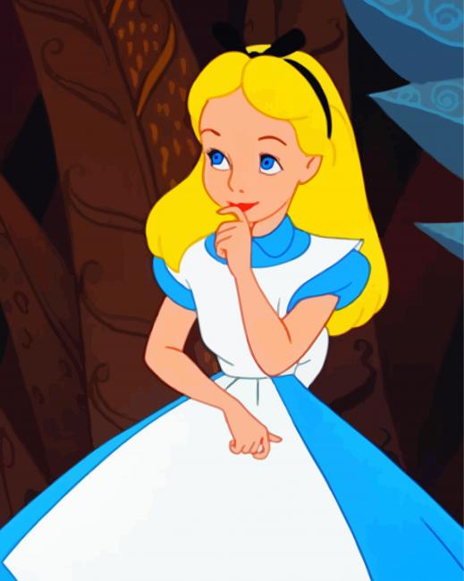 Disney Alice In Wonderland paint by number